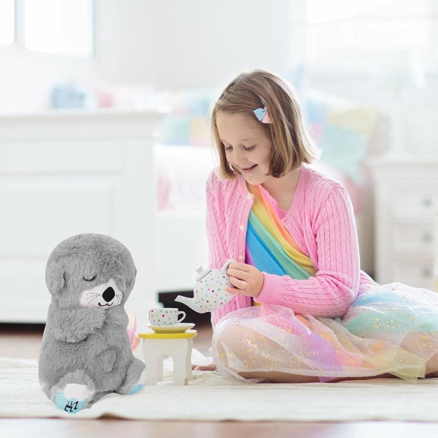 Breathing Teddy Bear with Soothing Music – Soft Comfort Plush Sleep Aid Toy