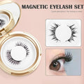 Front view of Magnetic Eyelashes Pair of 1 – Reusable Black Synthetic Lashes for Easy Glam