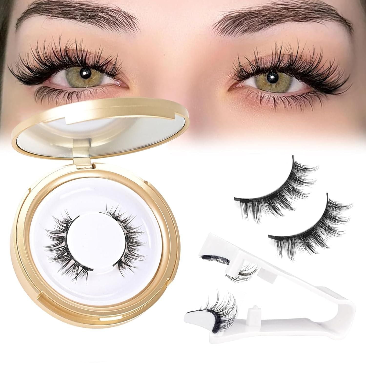 Party-ready eyes using Magnetic Eyelashes Pair of 1 – Glamorous and Reusable