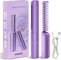 Front view of Mini Cordless Hair Straightener – Portable Rechargeable Hot Comb