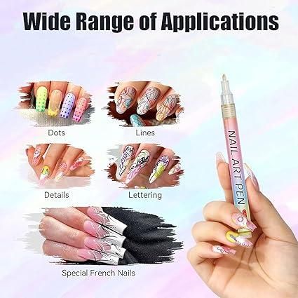 Liquid form Nail Art Pens – Smooth and easy-to-use for precise nail designs