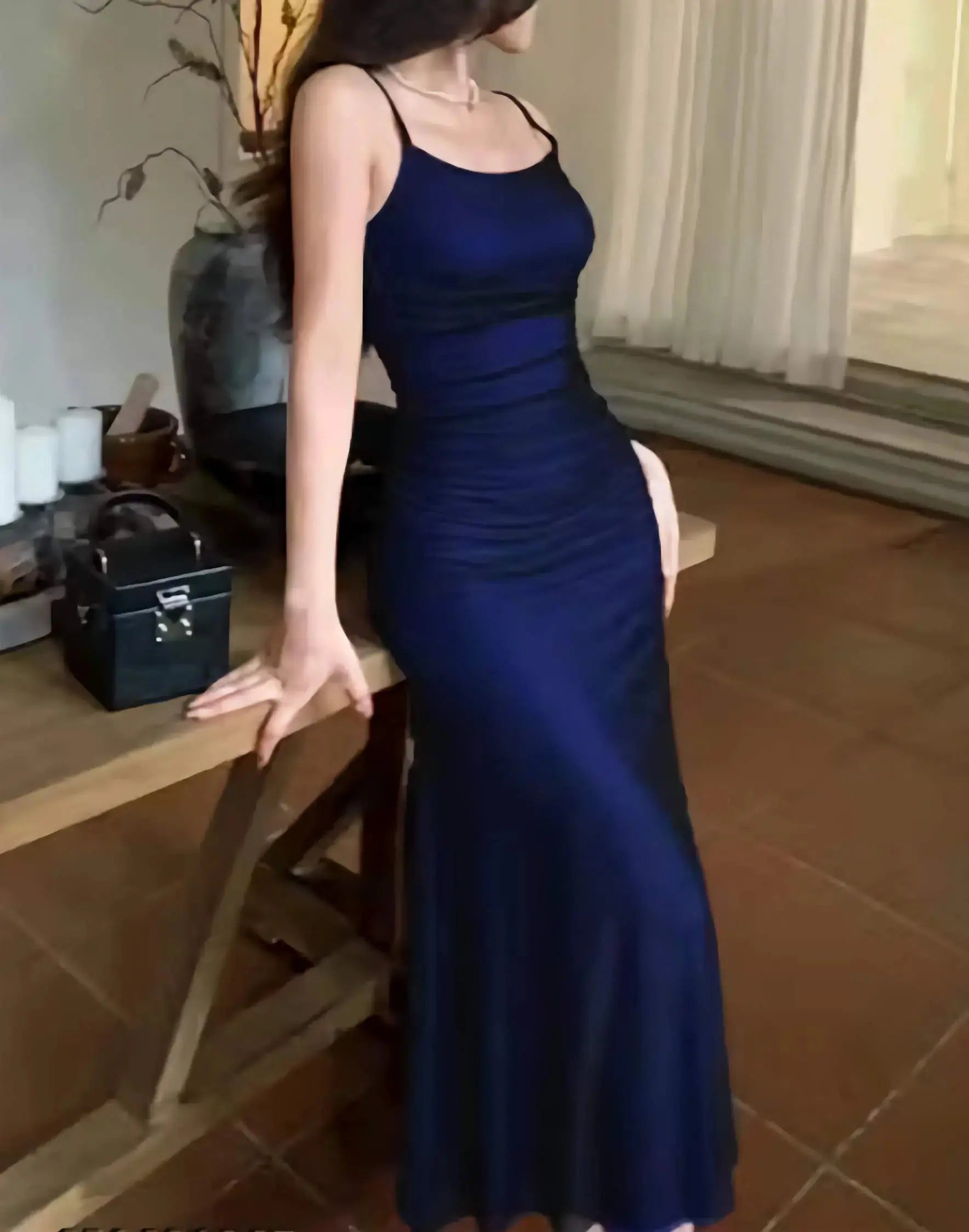 Strapless blue bodycon party wear dress for women perfect for clubbing and night parties